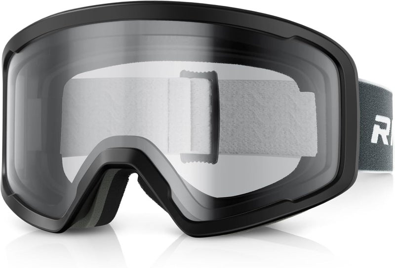 RIOROO Ski/Snowboard Goggles for Men Women, OTG Snow Goggles Anti Fog 100% UV Protection Snowboarding Goggles - Image 1